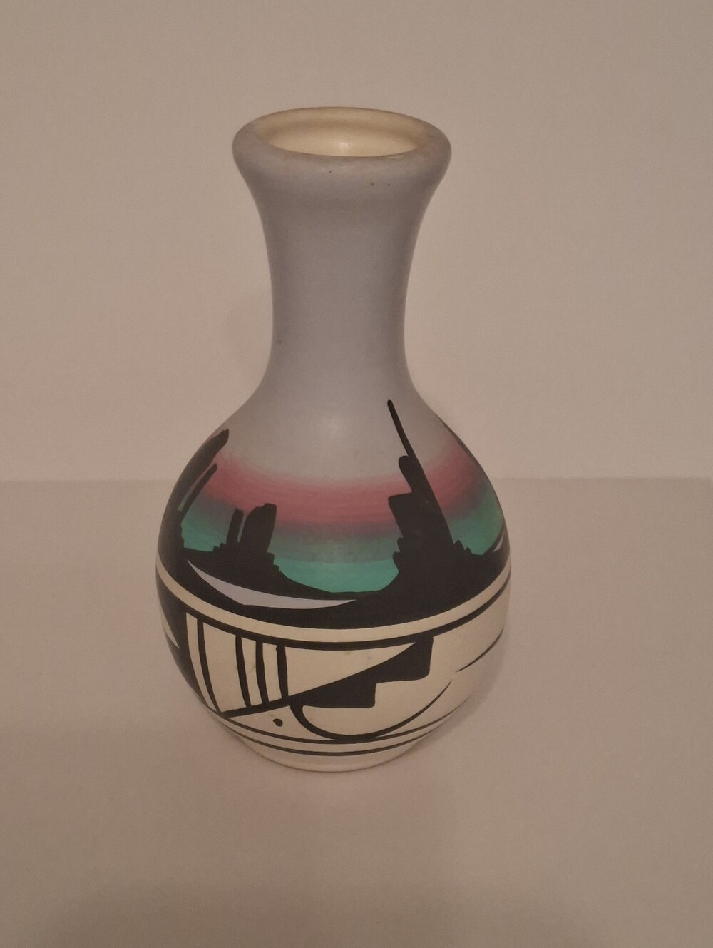 Vintage Authentic Sign Navajo Pottery Vase By Artist Judy.